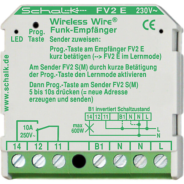 Schalk Funk-Empfänger 10A 230V AC(UP) FV2 E